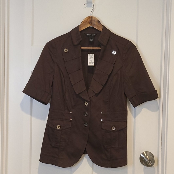 NWT BHWM Pleated Lapel Safari Jacket - Picture 3 of 7